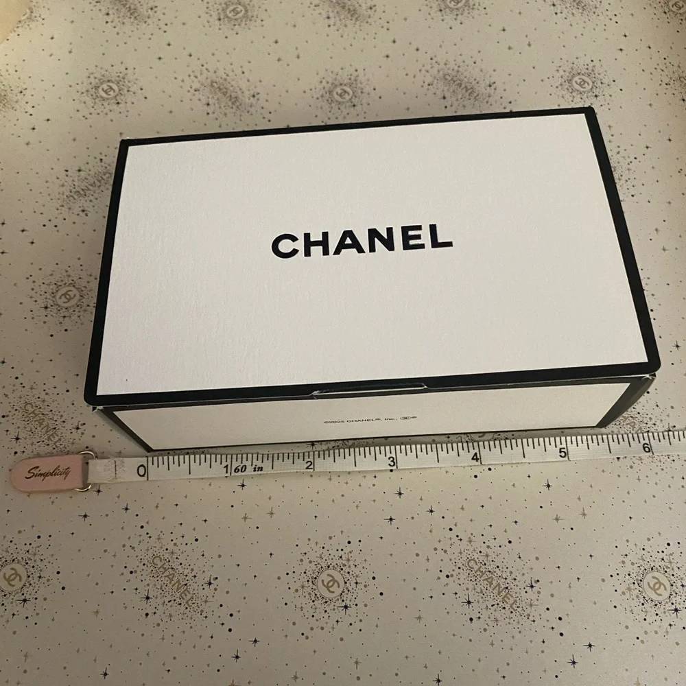 Boxes & 9’ Roll CHANEL Gold and White Star Luxury Gift Wrap